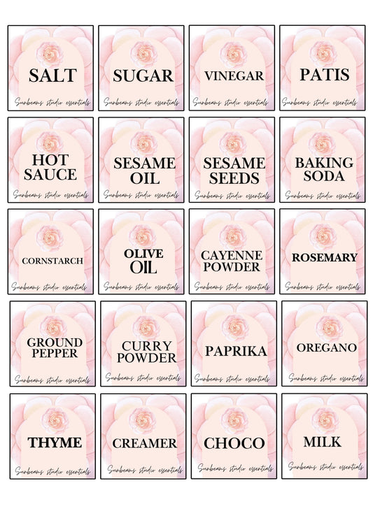 Fancy Kitchen Labels